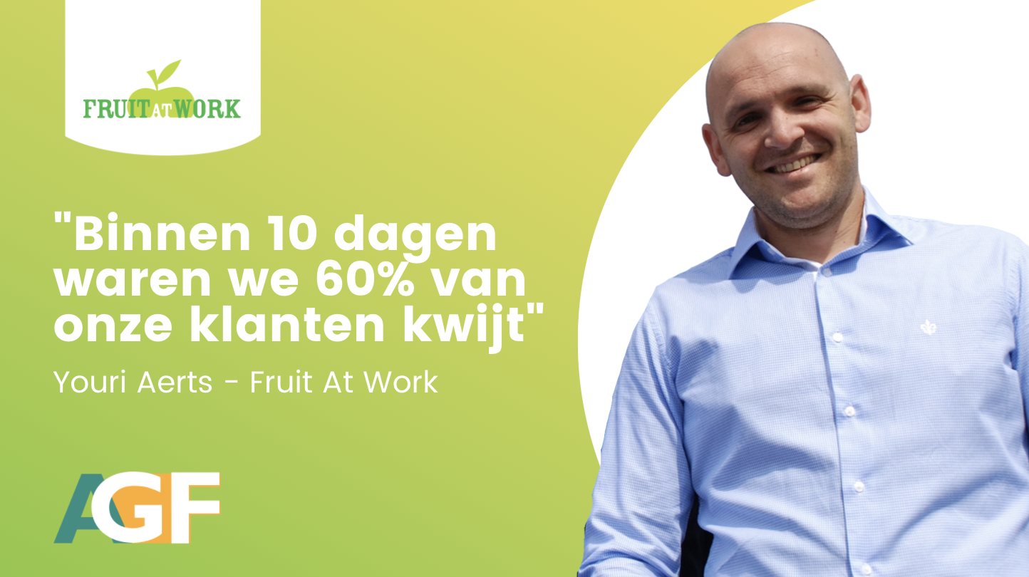 Binnen 10 dagen waren we 60% van onze klanten kwijt