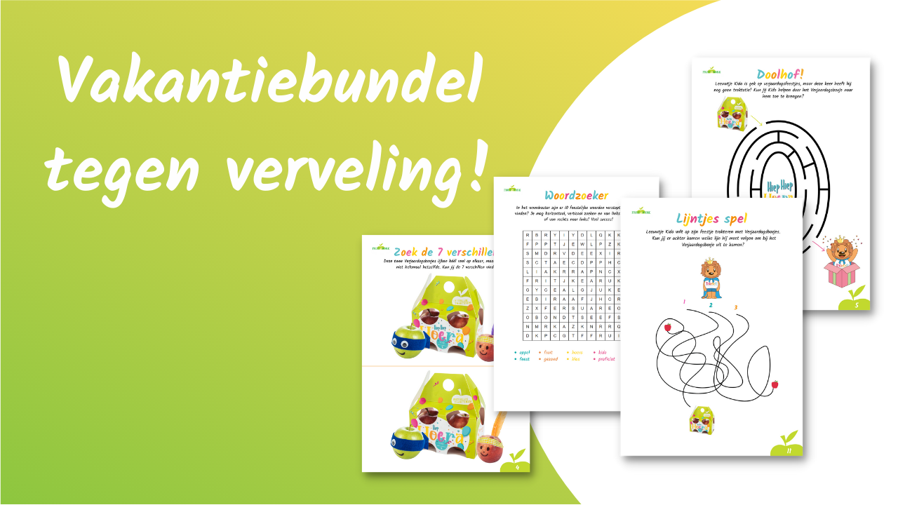 Fruit At Work gaat strijd aan tegen verveling in de zomervakantie met vakantiebundel