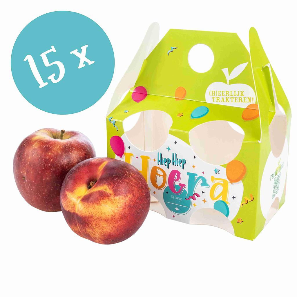 Verjaardagsboxje Appel-Nectarine (15 stuks)