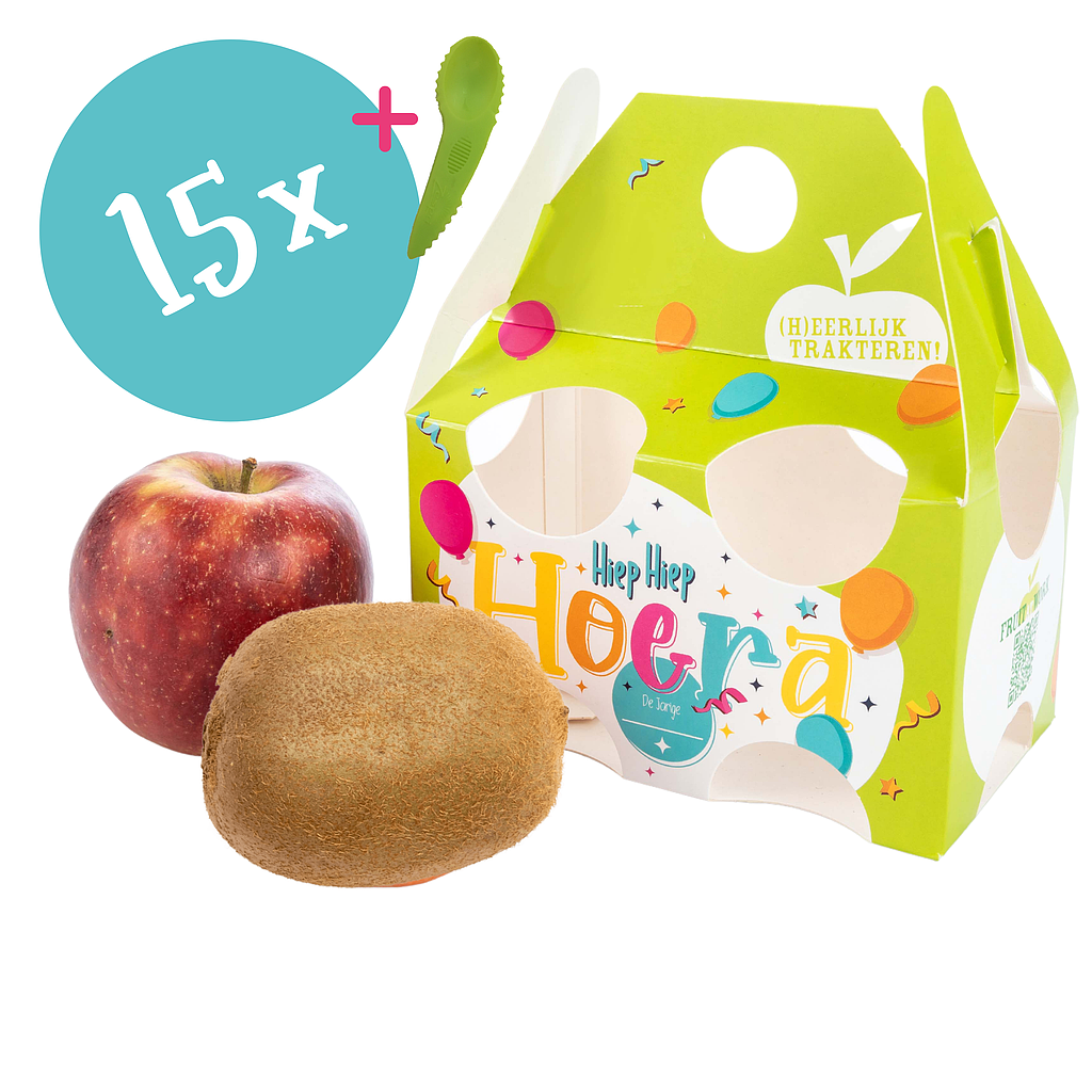 Verjaardagsboxje 15xAppel-Kiwi